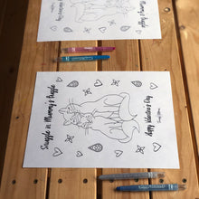 Load image into Gallery viewer, Valentine&#39;s Coloring Page • Snuggle in my Buggle