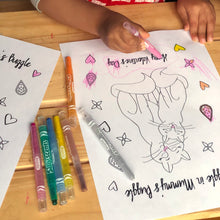 Load image into Gallery viewer, Valentine&#39;s Coloring Page • Snuggle in my Buggle
