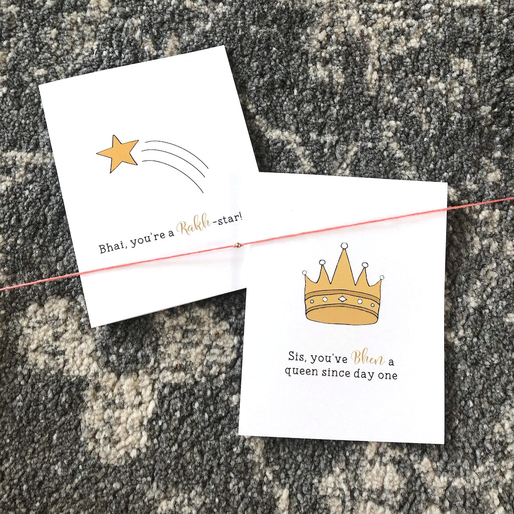 Raksha Bandhan Cards & Rakhi Set